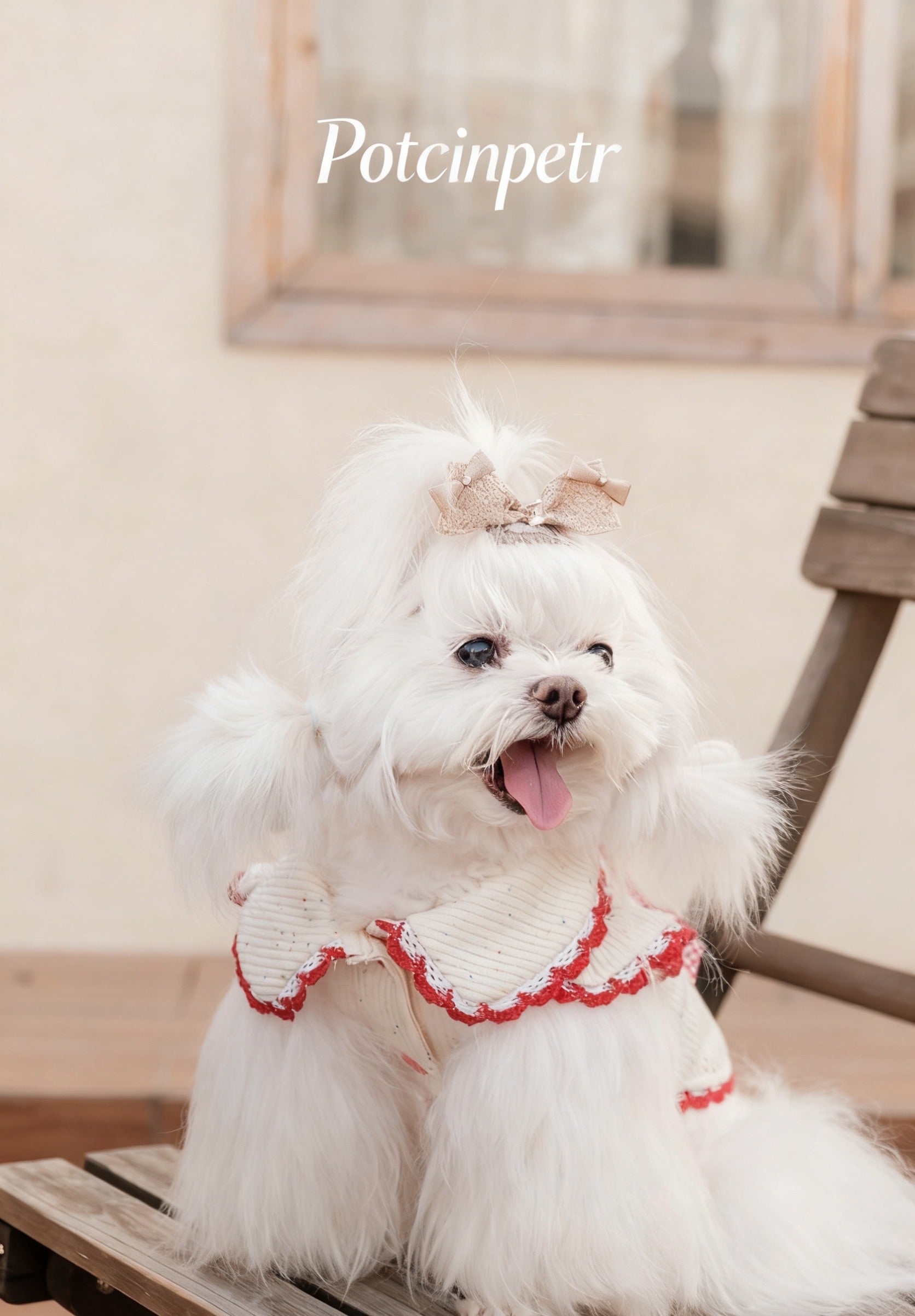 Cherry sweater - a cute red knitted sweater for the festival