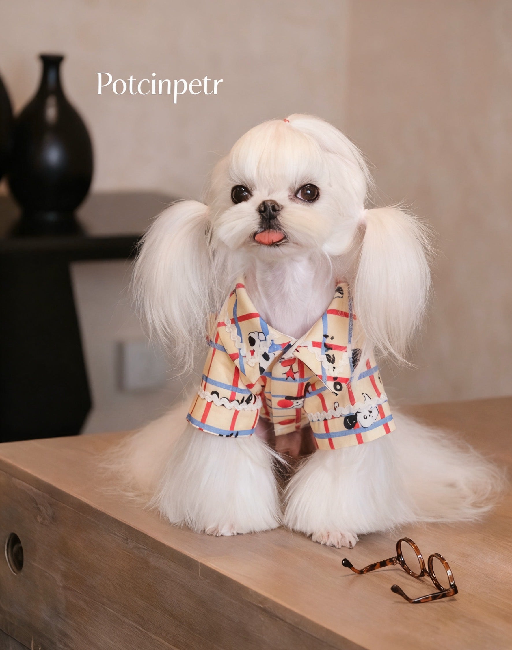 Must-have for the weekend! Pet fashion plaid shirt: Breathable and comfortable, create the coolest pet in the neighborhood