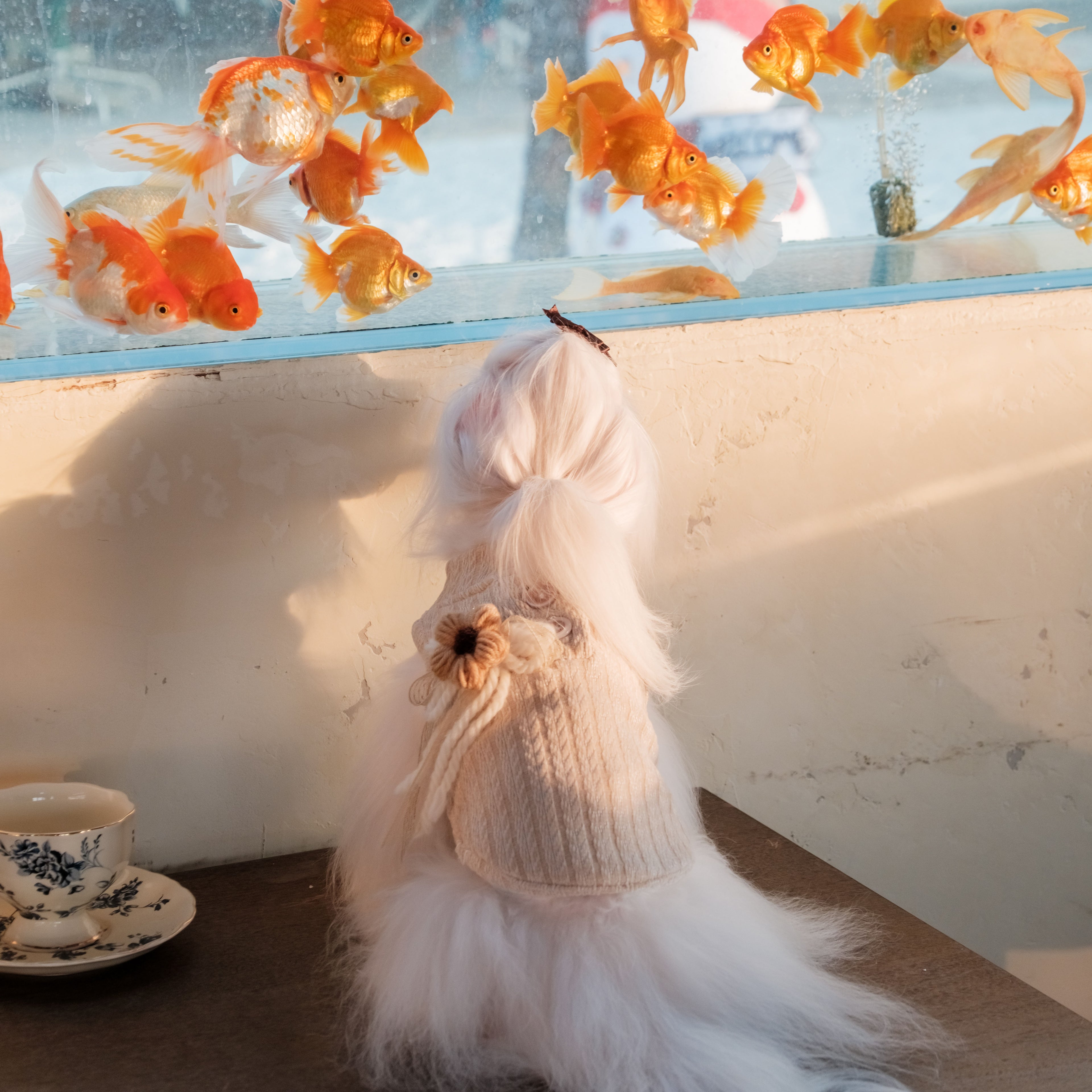 This British-style sweater is made of warm wool