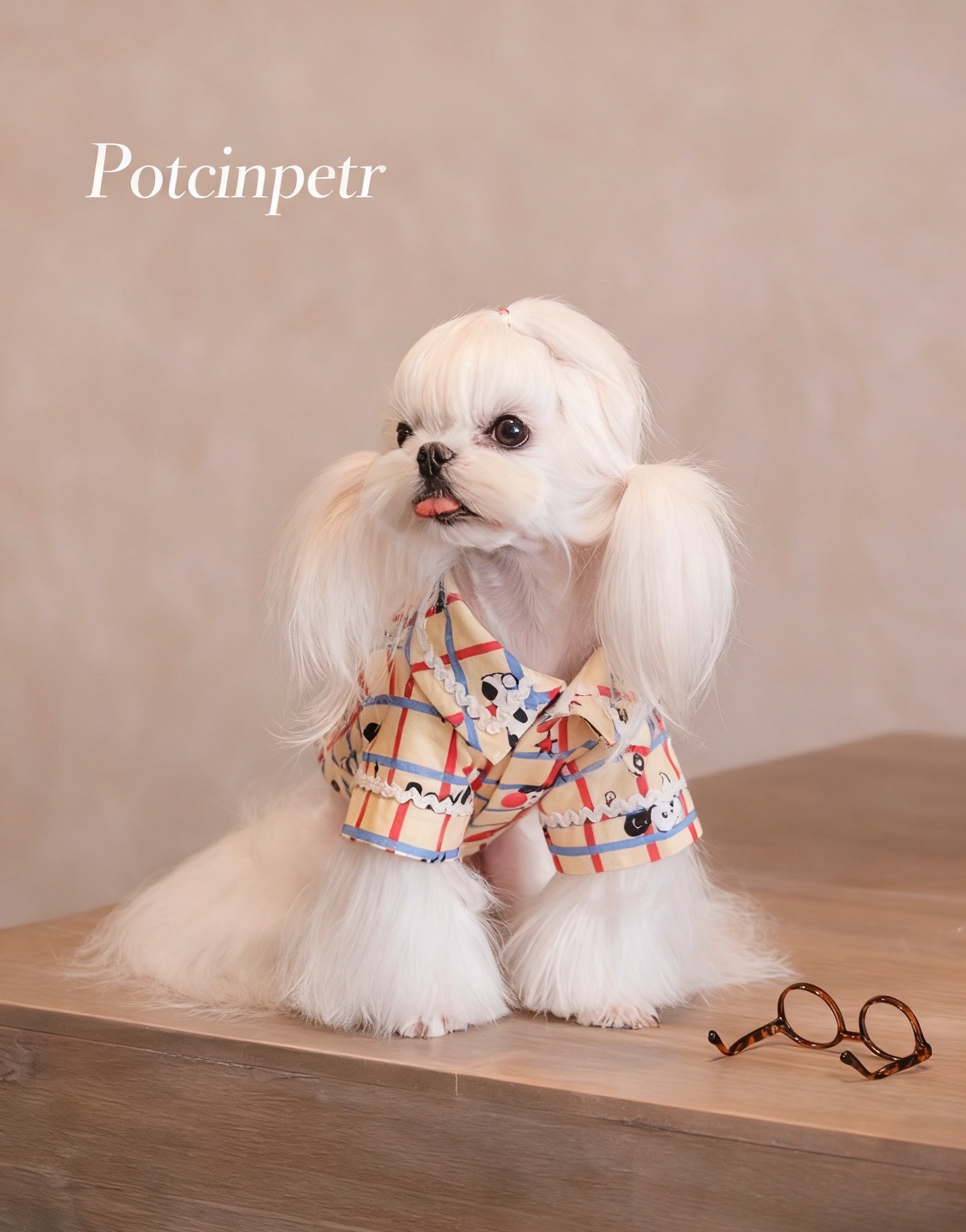 Must-have for the weekend! Pet fashion plaid shirt: Breathable and comfortable, create the coolest pet in the neighborhood